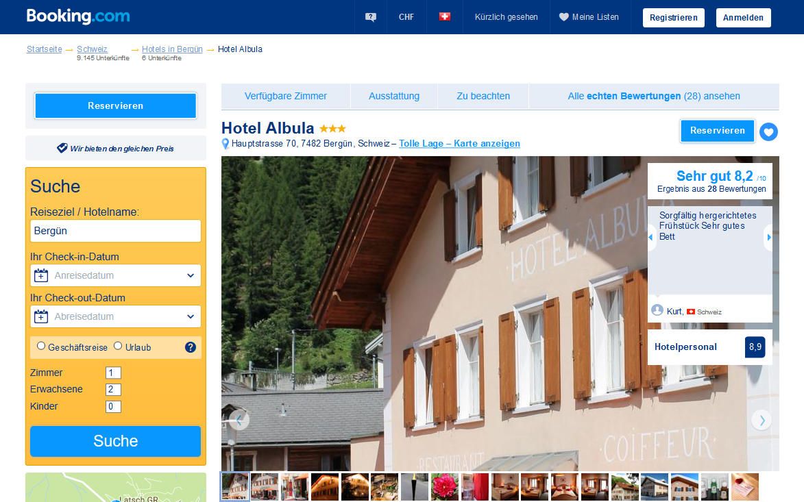 Hotel Albula Bergün